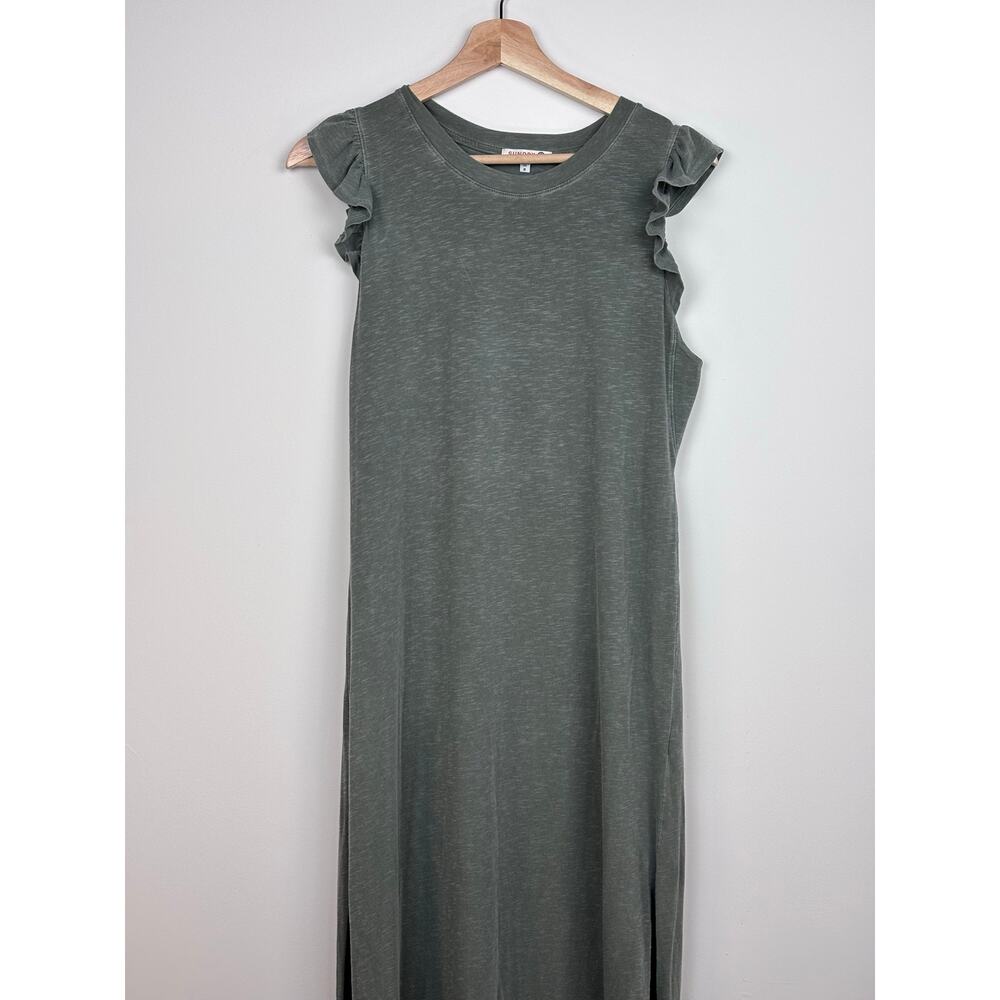 🌿 Sundry Ruffle Sleeve Maxi Dress | Size 0 | Olive Sage